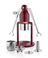 CAFELAT | Robot BARISTA | Manuelle Espressomaschine | Red